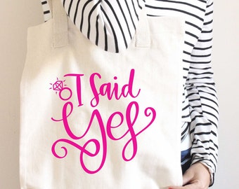 Engagement SVG | I Said Yes SVG | Wedding SVG | Engaged svg | Bride svg | Holly Pixels | Bachelorette Party svg | Wedding Cut File