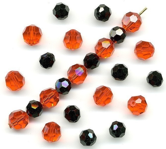 12 Swarovski 5000 Crystal Round Beads 7mm LIGHT COLORADO TOPAZ *Clearance SALE*