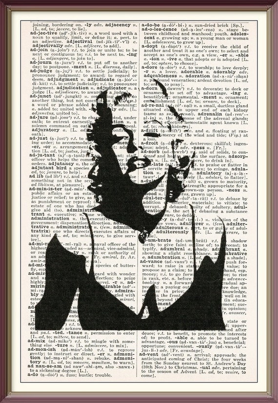 Marilyn Monroe SilhouetteVintage Dictionary Art Print | Etsy
