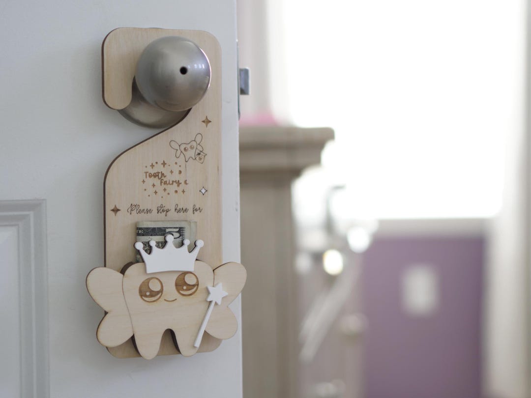 Personalized Tooth Fairy Door Hanger With Custom Name - Kids Money ...