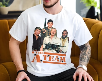 La camiseta A-Team V1 con estampado de póster de película Camisa de color natural 100% algodón de todas las tallas S a 5XL
