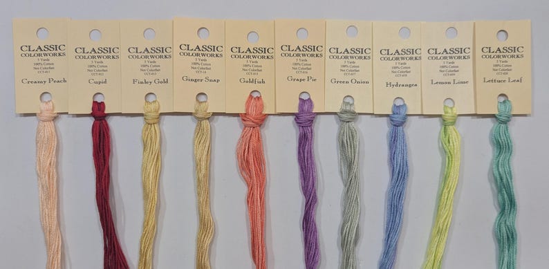 Classic Colorworks 1-70 Hand Dyed Cotton Thread, CCW Floss - Etsy