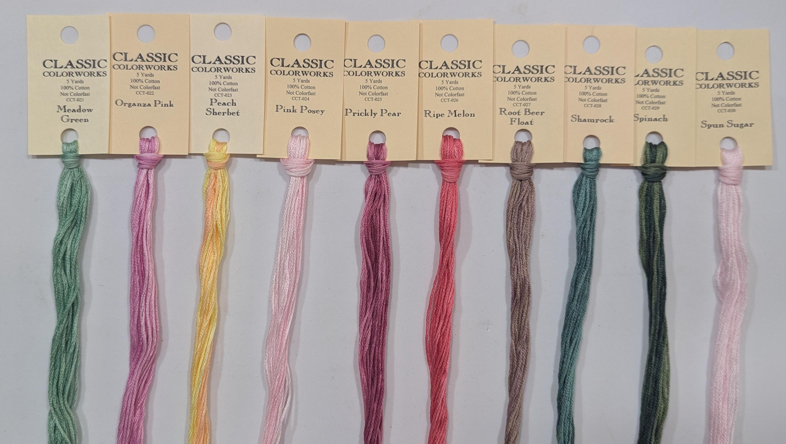 Classic Colorworks 1-70 Hand Dyed Cotton Thread, CCW Floss - Etsy