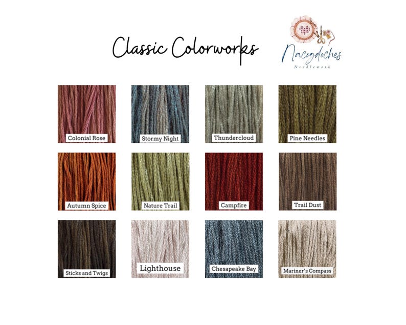 Classic Colorworks 211-279 Hand Dyed Cotton Thread, CCW Floss - Etsy