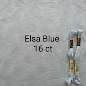 Light Blue aida cloth, 14 count, 16 count, 18 count, sky blue aida, aida fabric, embroidery fabric, hand dyed aida, cross stitch fabric