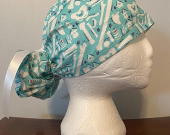 Scrub Cap - Humerous/Bones/Xray/Radiology/Oxygen/Nurse/Doctor/CRNA