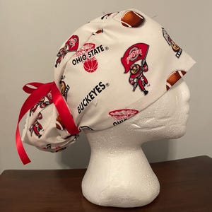 Scrub Cap - The Ohio State University OSU/College Football/Football/Basketball/Buckeyes/Nurse/Doctor/CRNA