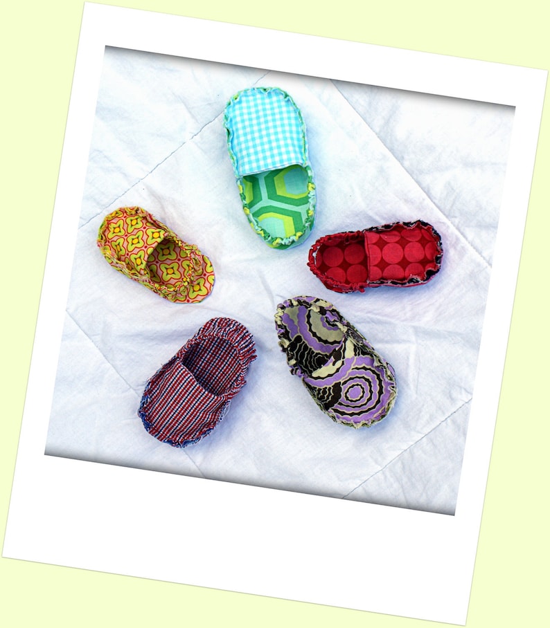 Baby Loafer sewing pattern PDF digital shoe frayed moccasin casual bootie slipper sandal tutorial newborn boy girl diy shower gift image 5