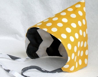 Omkeerbaar mutsje naaipatroon pdf moderne baby peuter jongen meisje kind elf kabouter verstelbare motorkap gevoerde capuchon herfst lente