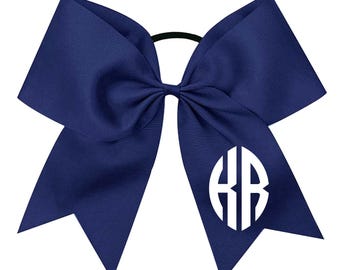 Monogram Hair Bow, Monogram Large Bow, Monogram Cheer Bow, Personalized HairBow