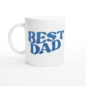 Happy Father's Day Becher - Bunte Best Day Keramik Kaffeetasse - Ideales Geschenk für Papa