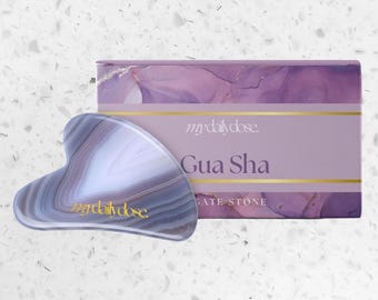 Pedra de Ágata Gua Sha