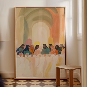 Last Supper Art Print: Modern Christian Decor (Digital Download)