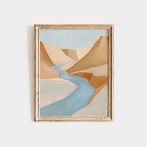 Streams in the Desert Print: Boho Christian Wall Art (Digital Download)