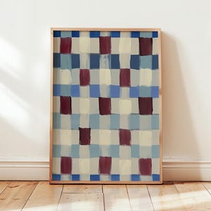 Geometrische Patchwork Wand Kunst Print: Eklektisches Patchwork Design (Digitaler Download)
