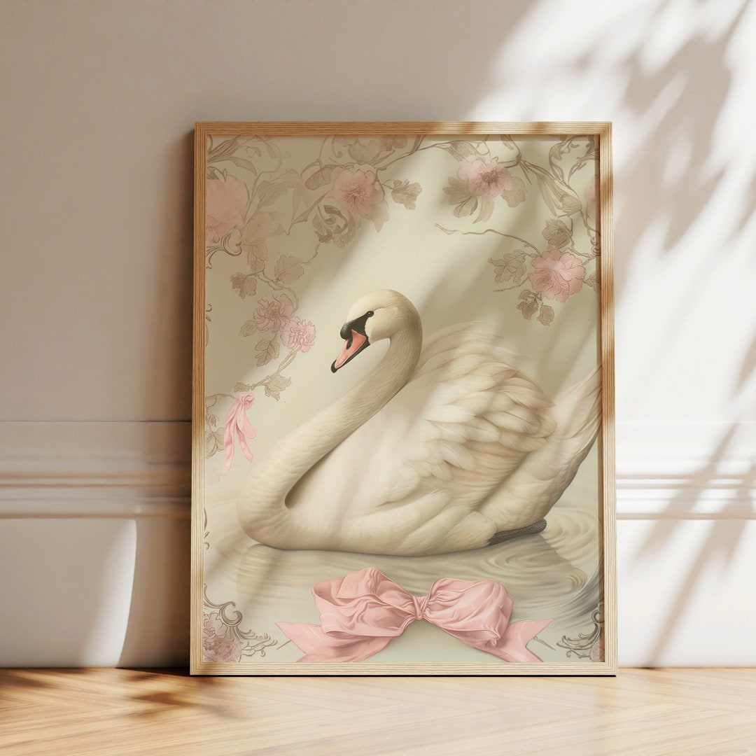 セラミック白鳥 壁掛け ウォールデコ ハンドメイド ヴィンテージ