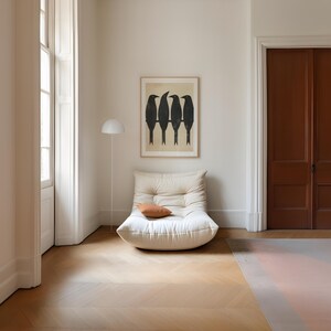 Modern Abstract African American Black Woman Striped Turtleneck Wall ... - Durable Wall Art For Apartments