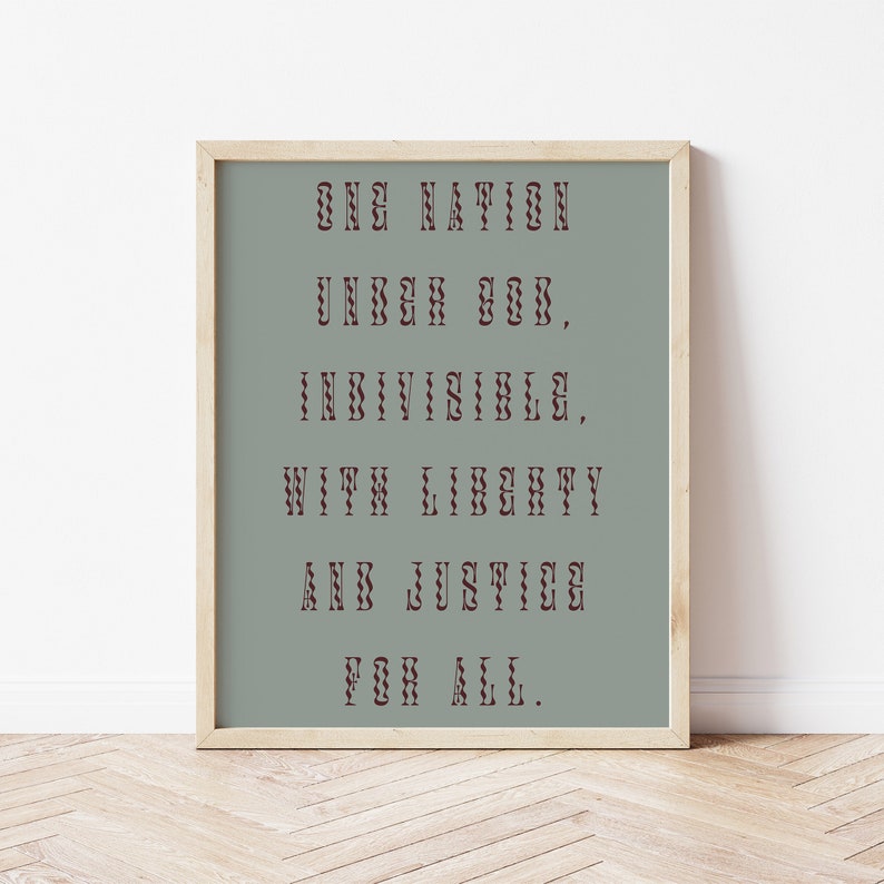 Christian fourth of july inspirational quote trendy wall art for
