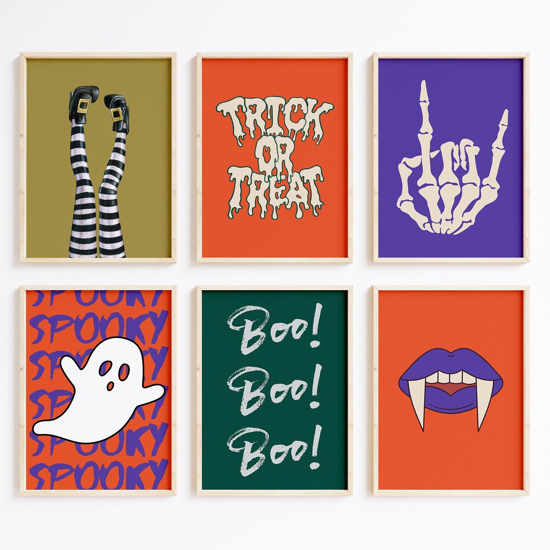 Halloween Prints to Download, Halloween Art Printable, Halloween ...