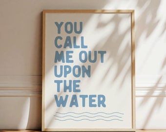 Christian Quote Ocean Print: Coastal Nautical Wall Art (Digital Download)