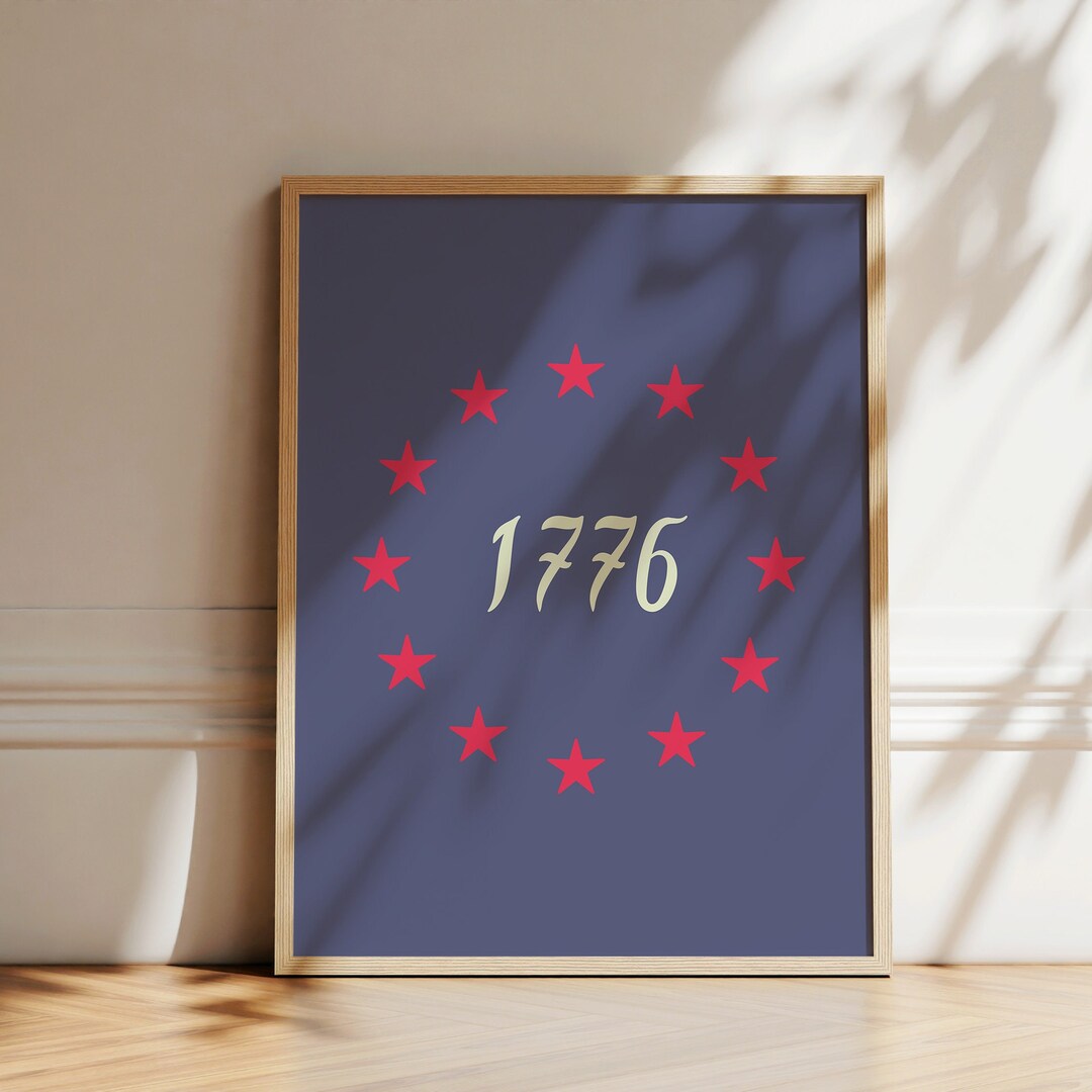 4th of July Decor Fourth of July Wall Art Printable Wall Art Digital ...