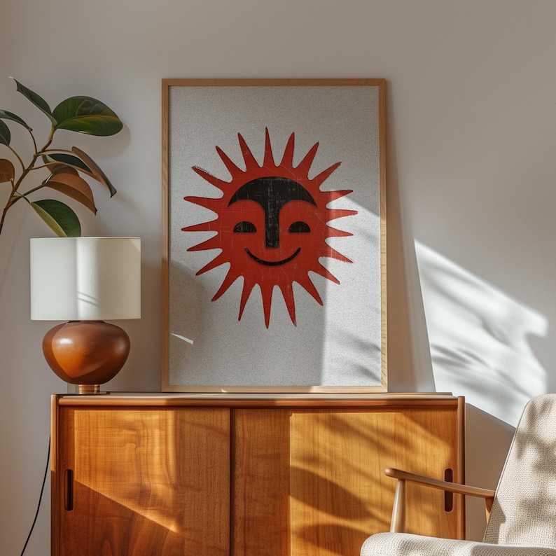 Red Sun Southwestern Wall Art Downloadable Prints With Western Decor