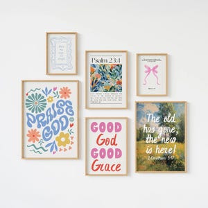 Christian Gallery Wall Art Set: Bible Verse Prints (Digital Download)