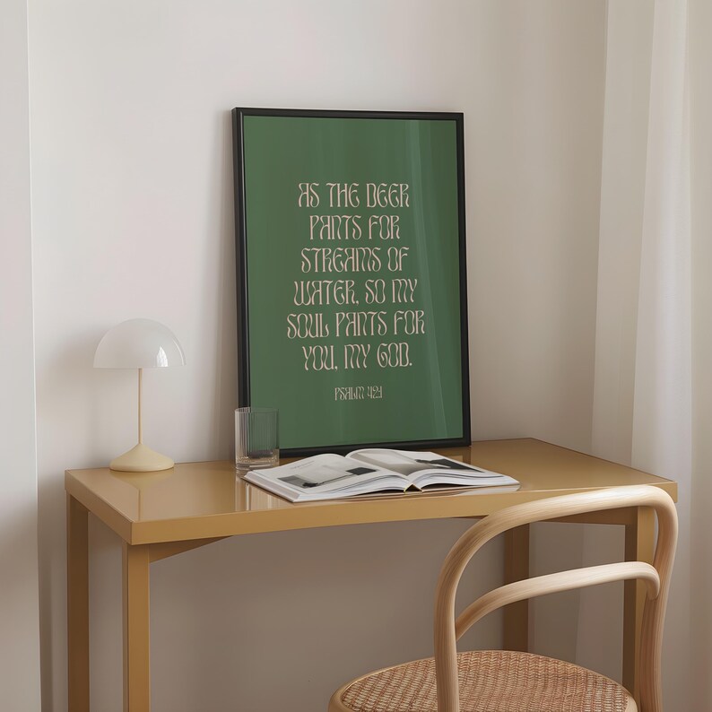 Bible Verse Wall Art Downloadable Prints with Modern Christian Art