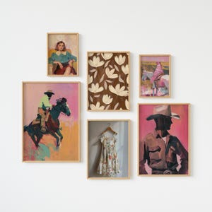 Western-Kunstdrucke: Cowboy-Dekor (Digitaler Download)