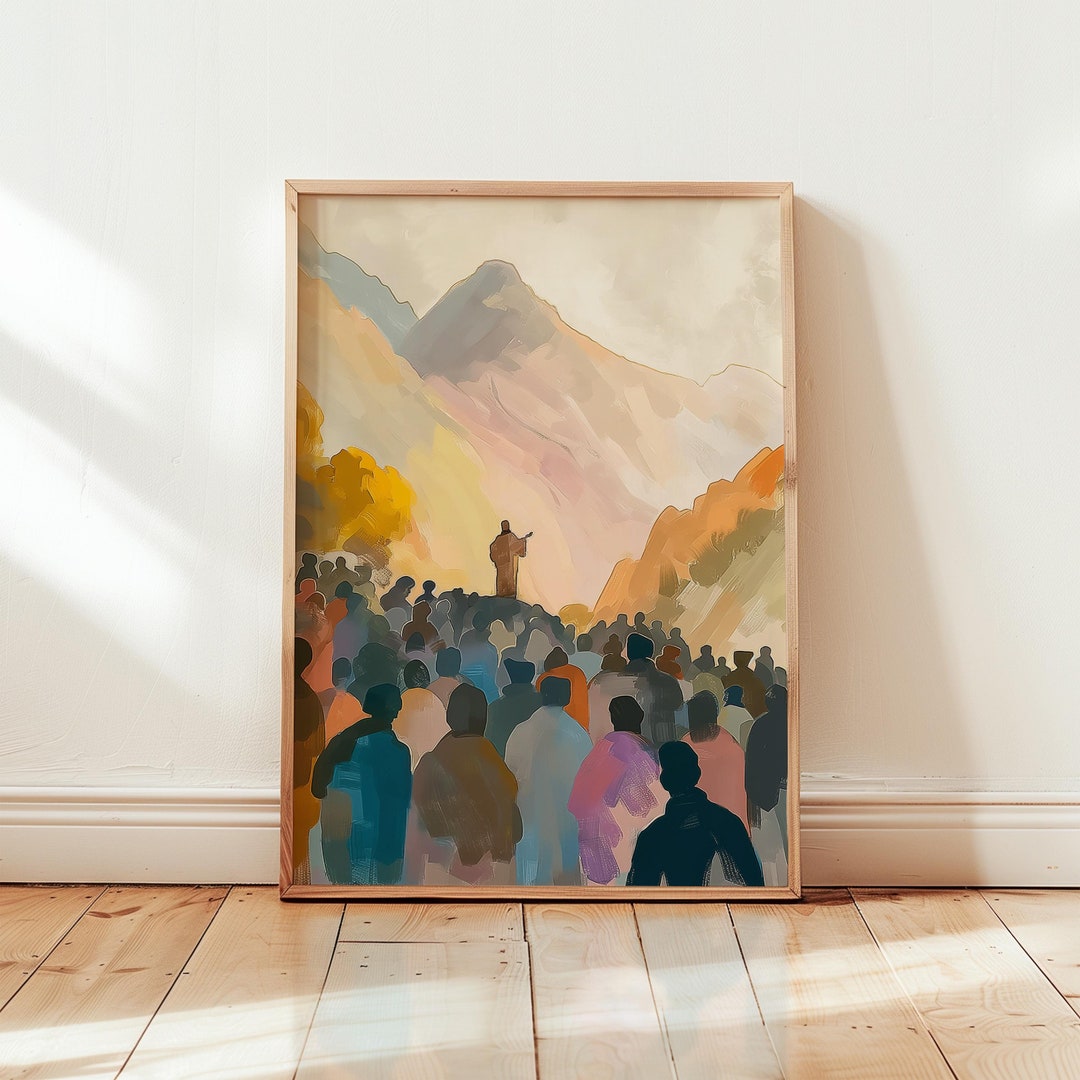 Jesus Art Wall Hanging Downloadable Prints With Modern Christian Art