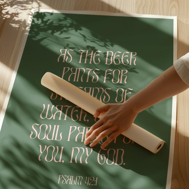 Bible Verse Wall Art Downloadable Prints with Modern Christian Art