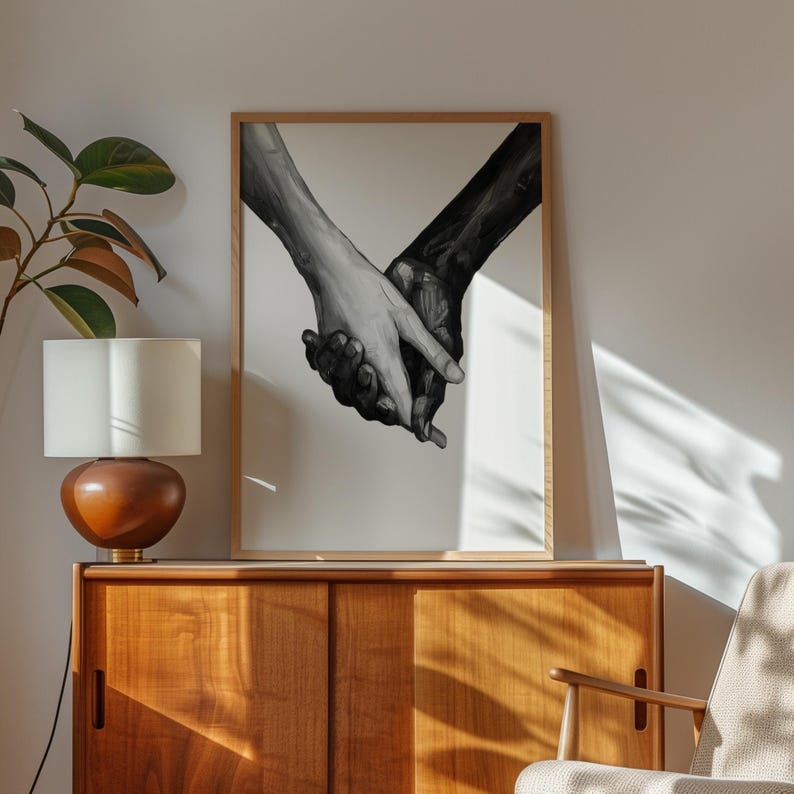 Black and White Prints Minimalist Wall Art Romantic Aesthetic Room