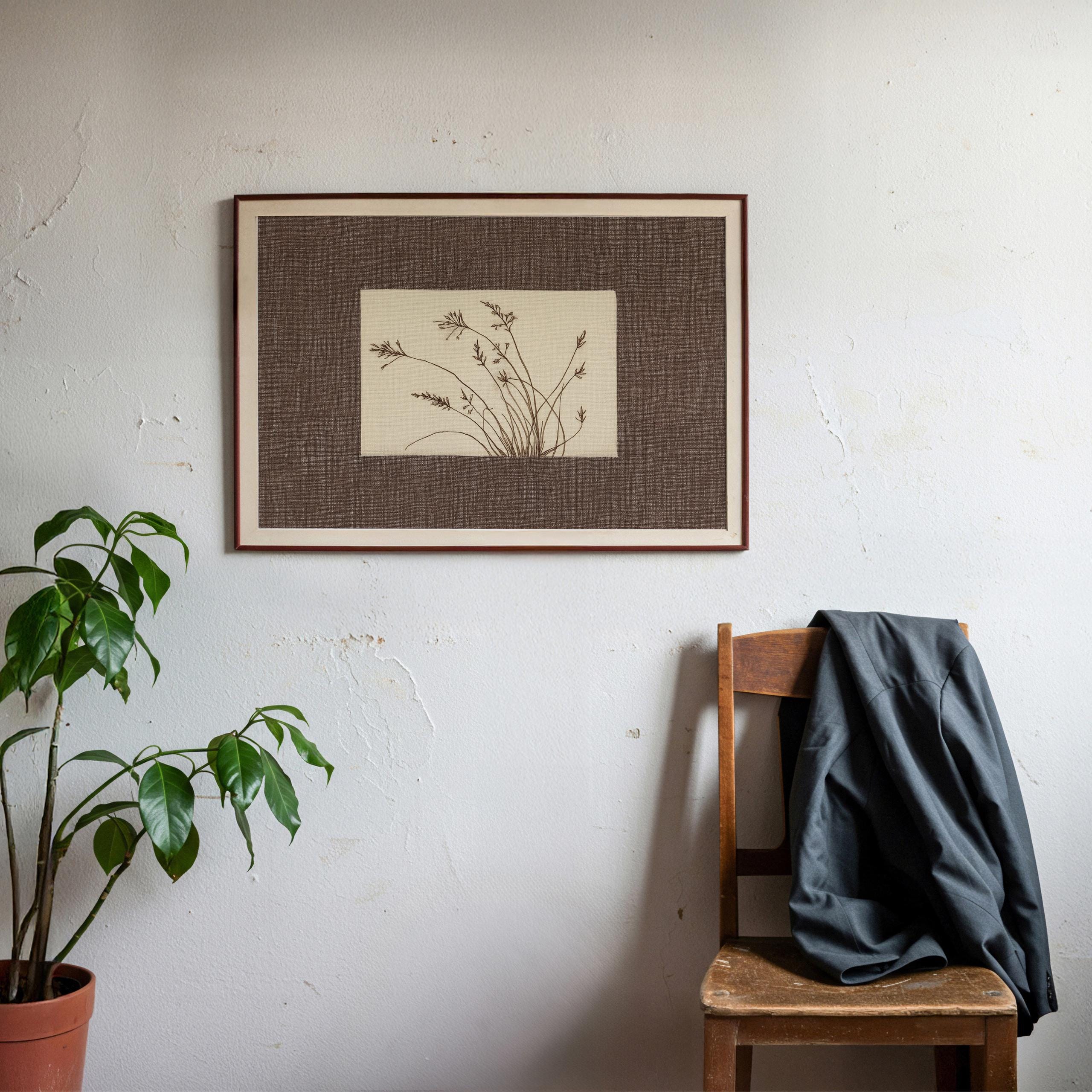 Rustic Wildflower Print: Vintage Botanical Art, Cottagecore Decor ...