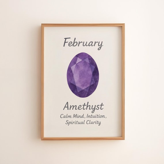 Purple Amethyst Gemstone For February Birthday Gemstone Amethyst