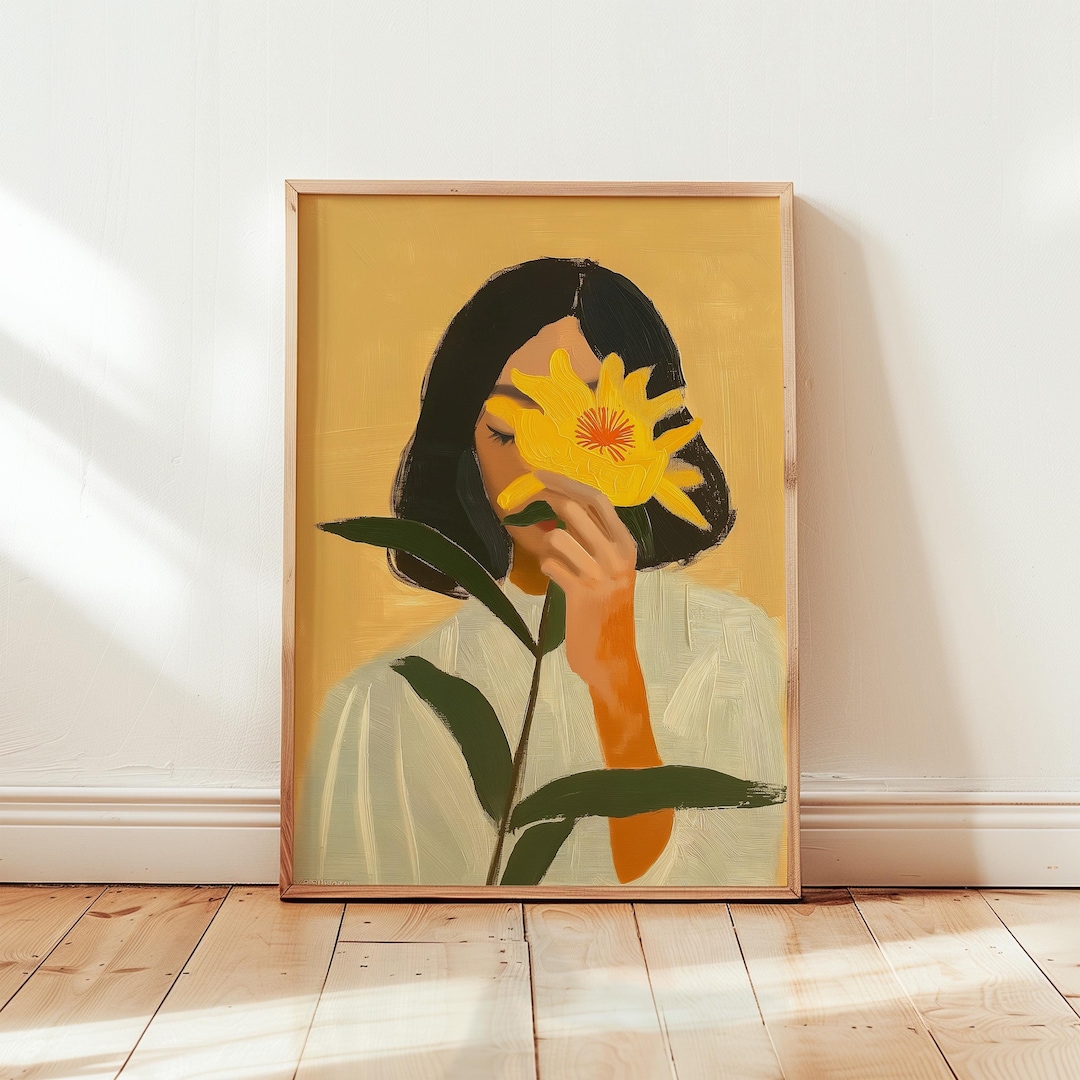 Botanical Prints Boho Wall Art With Colorful Wall Art Aesthetic Room ...