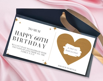 Birthday Scratch Card | Scratch off | 50th Birthday | 60th Birthday | Wife | Husband | Friend | Girlfriend | Boyfriend | 70th | 40th