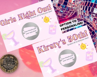 Birthday Party Dare Cards - Scratch Off - 21st - 30th - 40th - 50th - Funny - Outrageous - Party Favours - Big Birthday - Sister - Friend