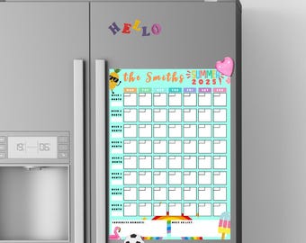 School Holiday Planner - Summer Holiday Calendar - Family - Fun - Activities - Vacation - 8 weeks - Kids - Summer - School - Memories