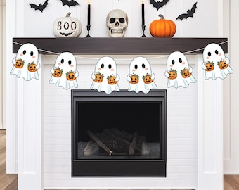 Halloween Ghost Bunting: Spooky Party Garland