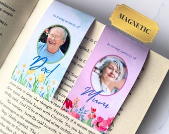 Magnetic Bookmark - Memorial - Funeral - Loved one - In loving memory - Mum - Dad - Pet - Nan - Grandad - Family - Literature - Reading