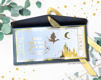 Magic Studio Tour - ticket - kids - birthday - Wizarding - christmas - Making - London - foil - golden ticket - Wizard World