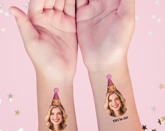 Personalized Birthday Temporary Tattoos – Party Favors