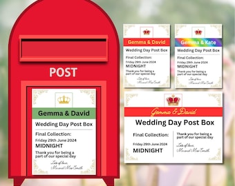 Wedding Post Box Sign - Mail - Cards and Gifts - Personalised - LGBTQ - Wedding Gifts - Sign - Print - Reception - Evening Do - Bride - Sten