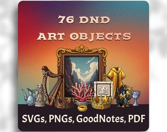 DnD Art Objects Clipart | Fantasy Treasure & Trade Goods