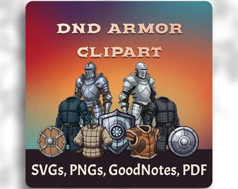 DnD Armor Clipart – Basic, Mithral & Adamantine Sets