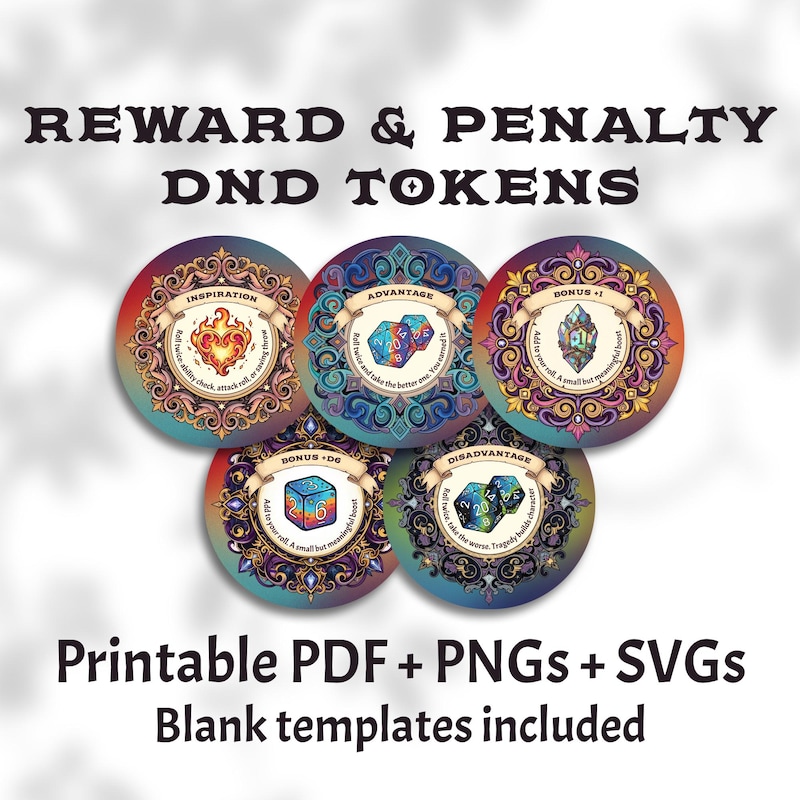 Dnd Blank Tokens - Etsy