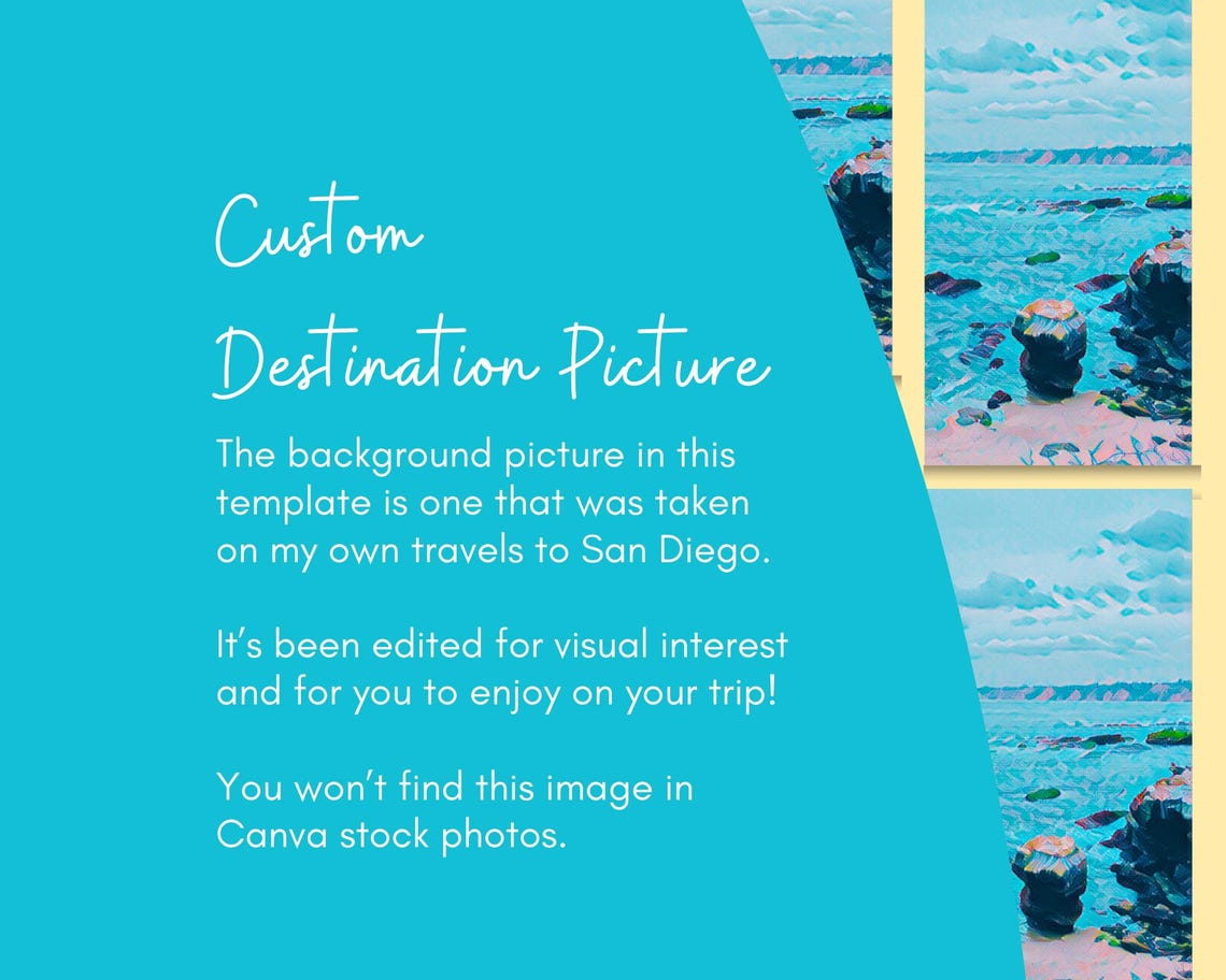 Travel Itinerary Template San Diego Trip Edit in Canva Travel Planner
