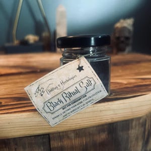 BLACK RITUAL SALT ||| Protection Salt ||| Wicca