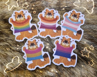 ¡¡¡Pegatinas del orgullo del gato lasaña!!!