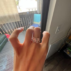 Vintage diamond 18K white gold ring,elegant bow motif diamond ring,natural diamonds engagement ring,Unique jewelry,Statement ring, gift